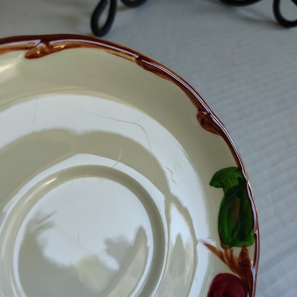 Franciscan Apple Cups & Saucers Set Of 2 Apple Tree Cups And Plates Vintage USA - Picture 10 of 16